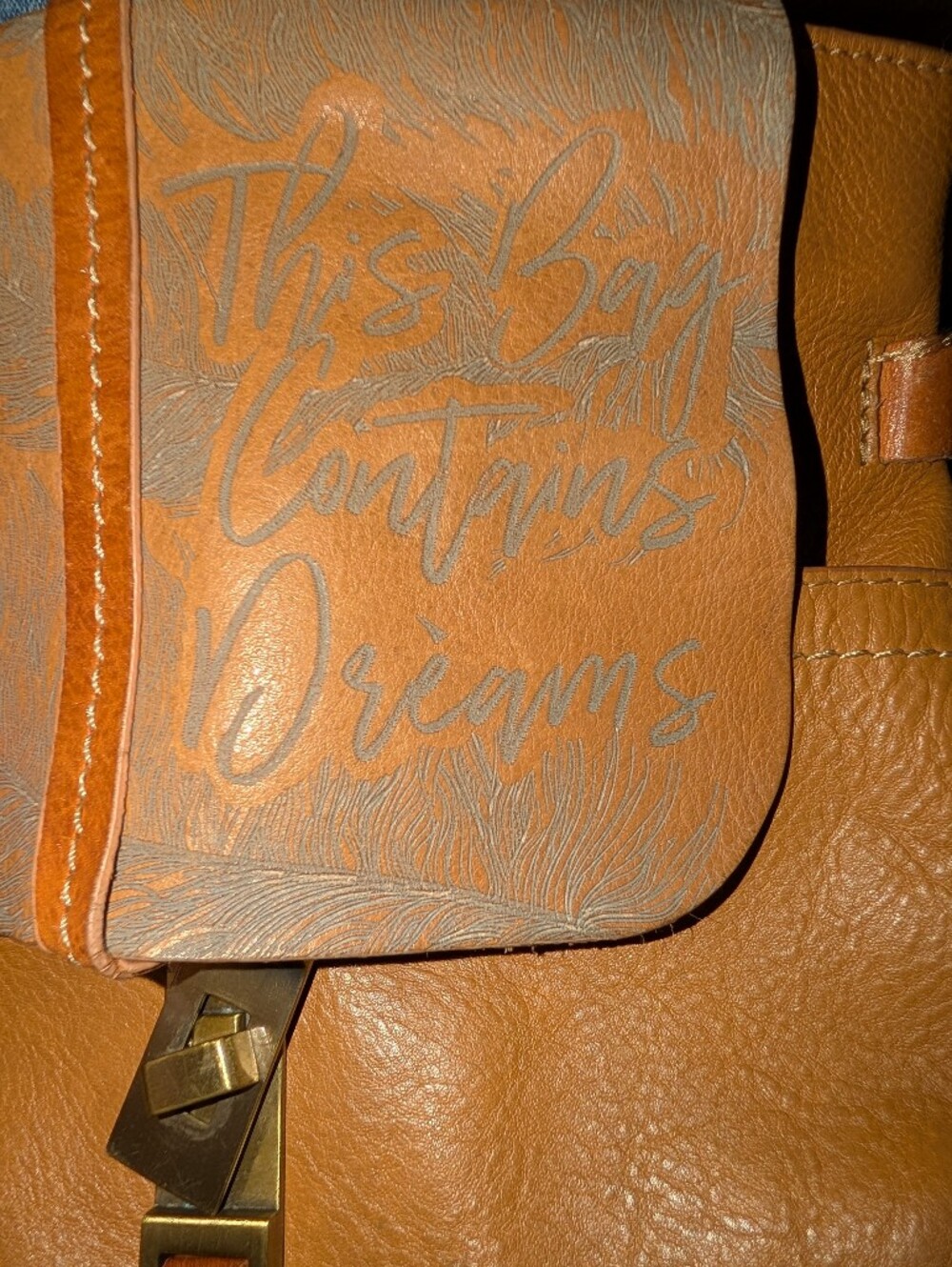Velez  Italian Leather Crossbody Bag - THIS BAG CONTAINS DREAMS